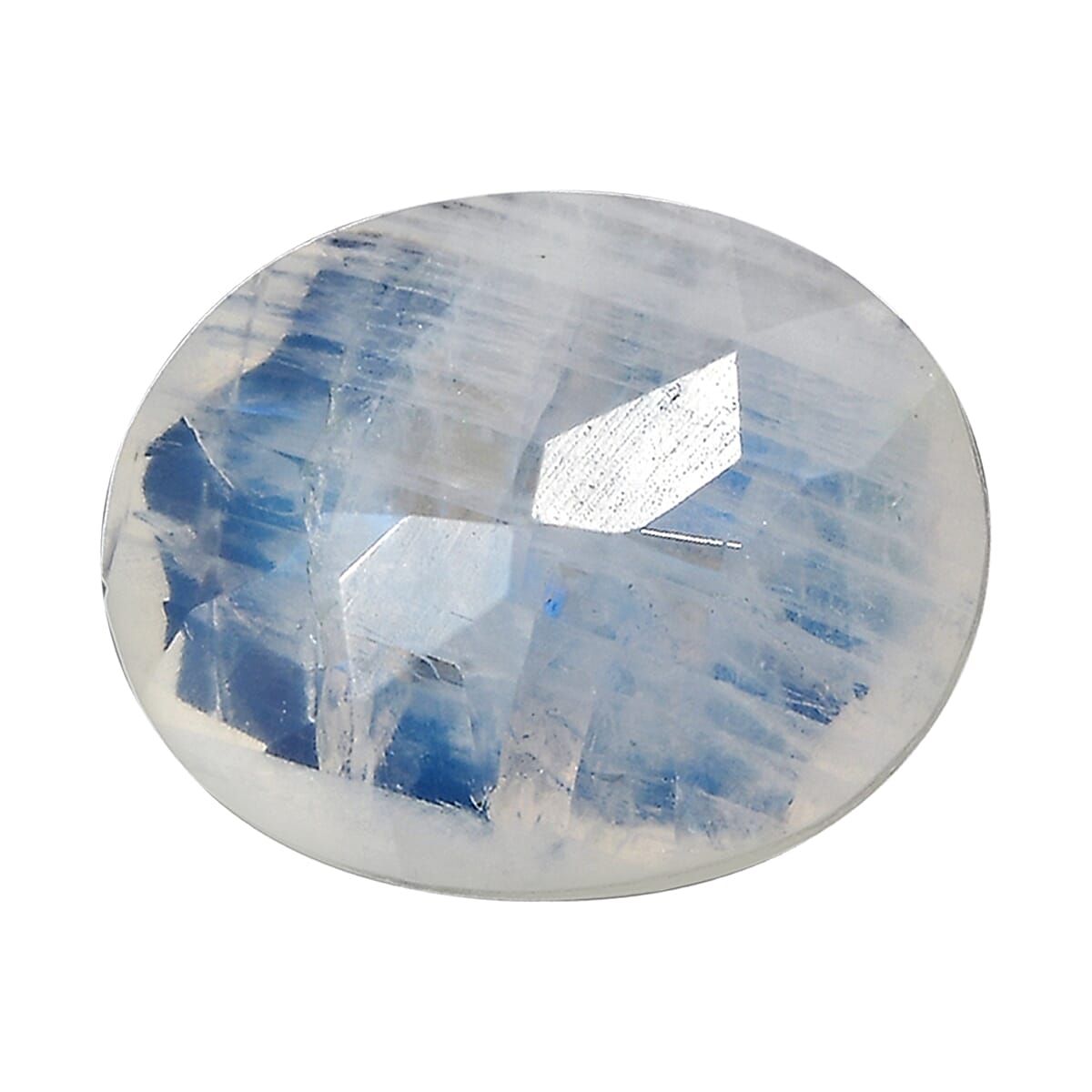 AAA Rainbow Moonstone (Ovl 10x8 mm) 1.97 ctw Loose Gemstone