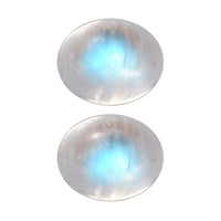 AA Rainbow Moonstone Set of 2 (Oval 5x4 mm) 0.87 ctw Loose Gemstone