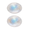 Rainbow Moonstone Set of 2 (Oval 6x4 mm) 0.85 ctw Loose Gemstone - Sticky add to cart bar