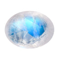 Rainbow Moonstone (Ovl 8x6 mm) 1.19 ctw Loose Gemstone - Sticky add to cart bar