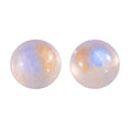 AA Rainbow Moonstone Set of 2 (Rnd 6 mm) 1.70 ctw Loose Gemstone - Sticky add to cart bar