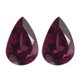 Orissa Rhodolite Garnet Set of 2 (Pear 6x4 mm) 0.90 ctw Loose Gemstone - Sticky add to cart bar