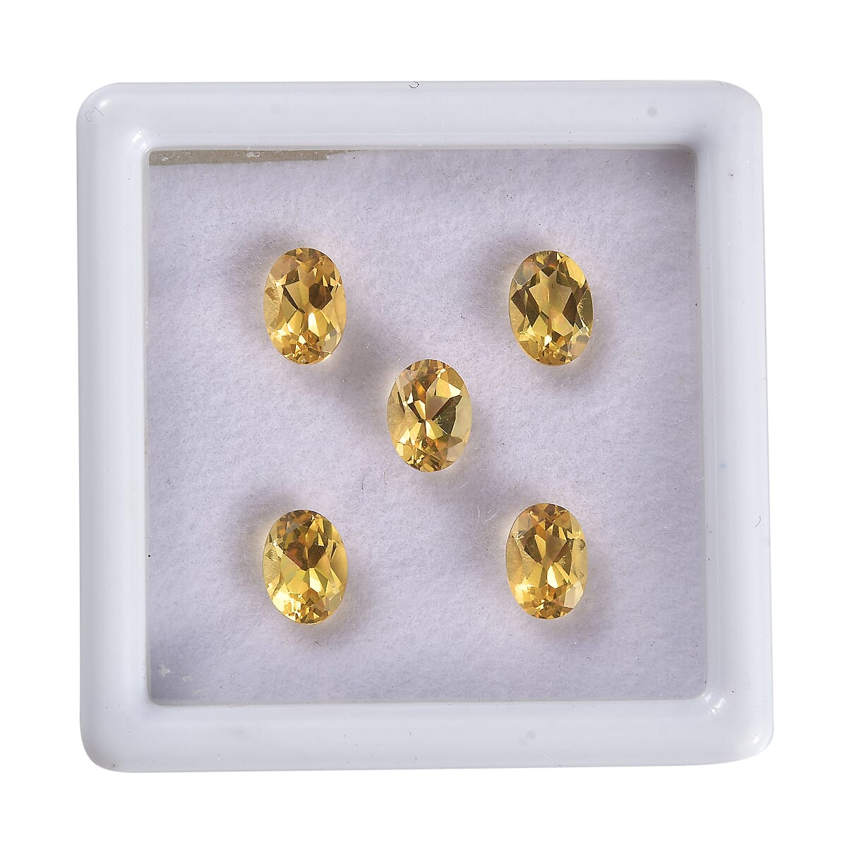 Yellow Beryl Assorted Box (Ovl 7x5 mm) 4.00 ctw Loose Gemstone