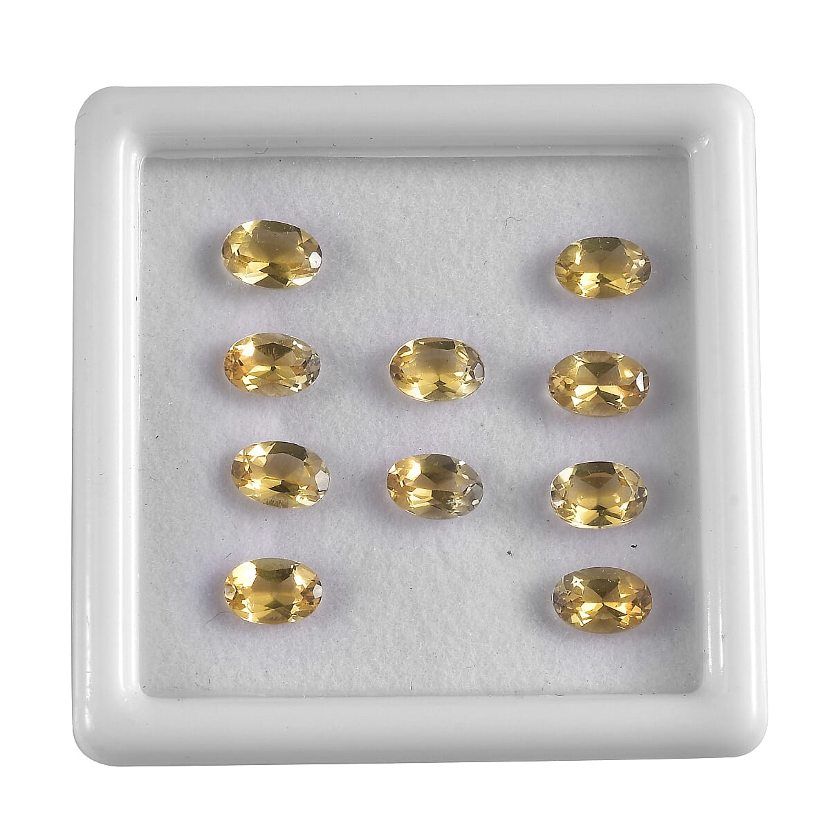 Yellow Beryl Assorted Box (Ovl 6x4 mm) 4.00 ctw Loose Gemstone