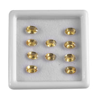 Yellow Beryl Assorted Box (Ovl 6x4 mm) 4.00 ctw Loose Gemstone