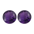 AA African Amethyst Set of 2 (Rnd 5 mm) 0.70 ctw Loose Gemstone - Sticky add to cart bar