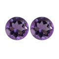 Uruguay Amethyst Set of 2 (Rnd 5 mm) 0.82 ctw Loose Gemstone - Sticky add to cart bar