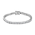 Moissanite 5.75 ctw Tennis Bracelet in Platinum Over Sterling Silv (8.00 In) - Sticky add to cart bar