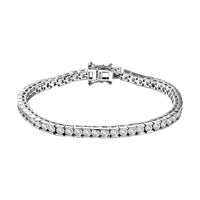 Moissanite 5.75 ctw Tennis Bracelet in Platinum Over Sterling Silv (8.00 In)