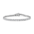 Moissanite 4.40 ctw Line Bracelet in Platinum Over Sterling Silver (6.50 In) - Sticky add to cart bar