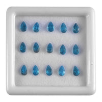 Malgache Neon Apatite Assorted Box (Pear 5x3 mm) 3.00 ctw Loose Gemstone