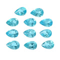 Blue Apatite Assoterd Box (Pear 6x4 mm) 5.00 ctw Loose Gemstone - Sticky add to cart bar