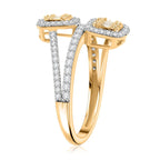 14K Yellow Gold Natural Yellow and White Diamond Ring (Size 10.0) 0.75 ctw