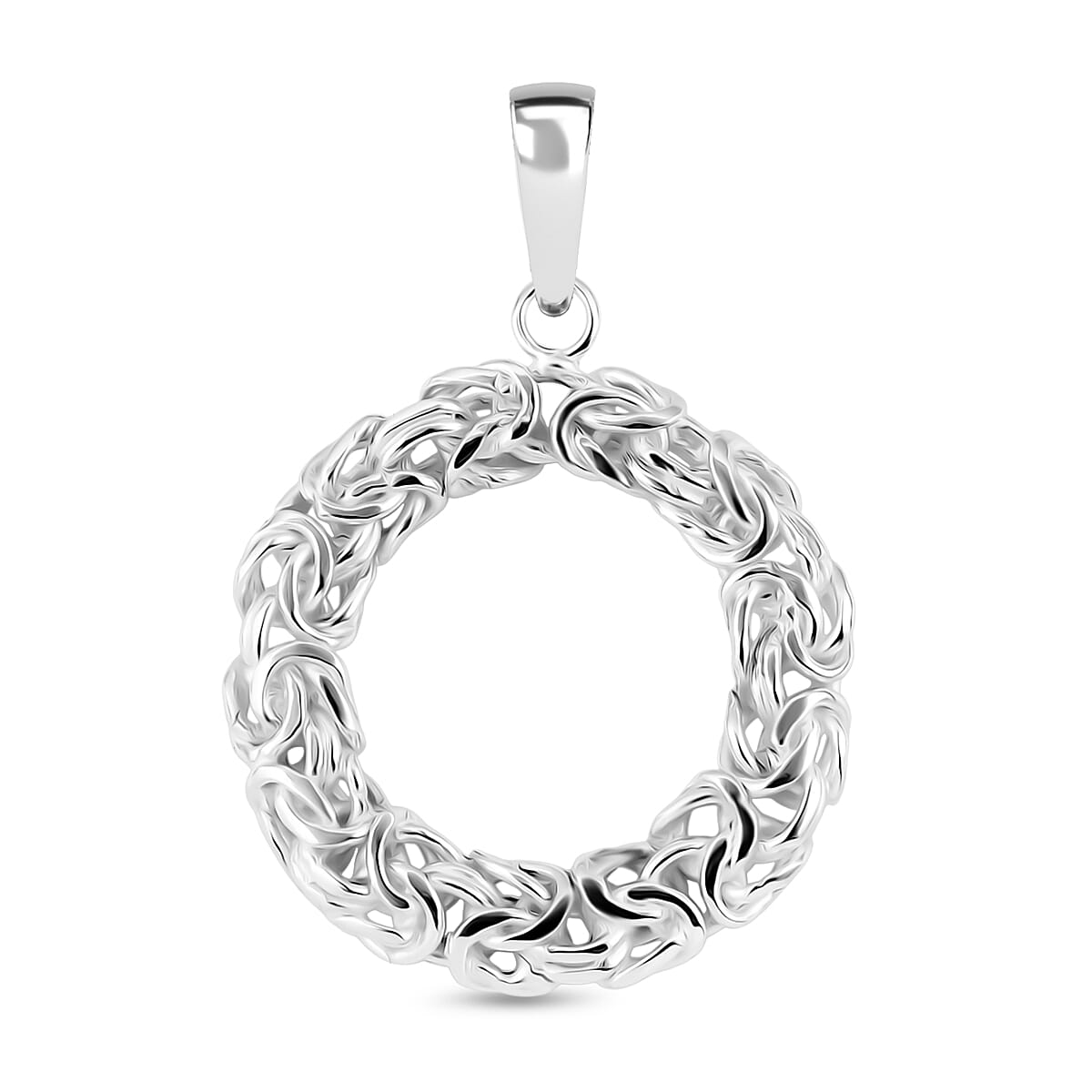 Bali Legacy Byzantine Pendant without Chain in Sterling Silver 6.30 Grams