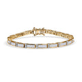 Luxuriant Lab Grown Diamond (G-H, SI) Bracelet in 18K Vermeil YG Over Sterling Silver (7.25 In) 4.00 ctw - Sticky add to cart bar