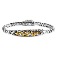 Bali Legacy Tulangnaga Chain with Snake Bracelet in 22K Vermeil YG Over and Sterling Silver (6.50 In) 20.85 Grams