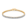 Luxuriant Lab Grown Diamond 7.00 ctw Bracelet in 14K Yellow Gold (7.00 In) 6.17 Grams - Sticky add to cart bar