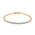 Luxuriant Lab Grown Diamond 3.00 ctw Bracelet in 14K Yellow Gold (7.00 In) 5.40 Grams - Sticky add to cart bar