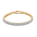 Luxuriant Lab Grown Diamond 10.00 ctw Bracelet in 14K Yellow Gold (7.00 In) 9.56 Grams - Sticky add to cart bar