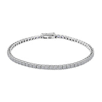 Luxuriant Lab Grown Diamond 4.00 ctw Bracelet in 14K White Gold (7.25 In) 5.65 Grams