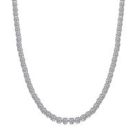Luxuriant Lab Grown Diamond G VS 15.00 ctw Necklace in 14K White Gold 18 Inches 19.48 Grams