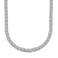 Luxuriant Lab Grown Diamond G VS 15.00 Necklace in 14K Yellow Gold 18 Inches 19.46 Grams