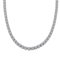 Luxuriant Lab Grown Diamond 20.00 ctw Necklace in 14K White Gold 18.5 Inches 26.23 Grams