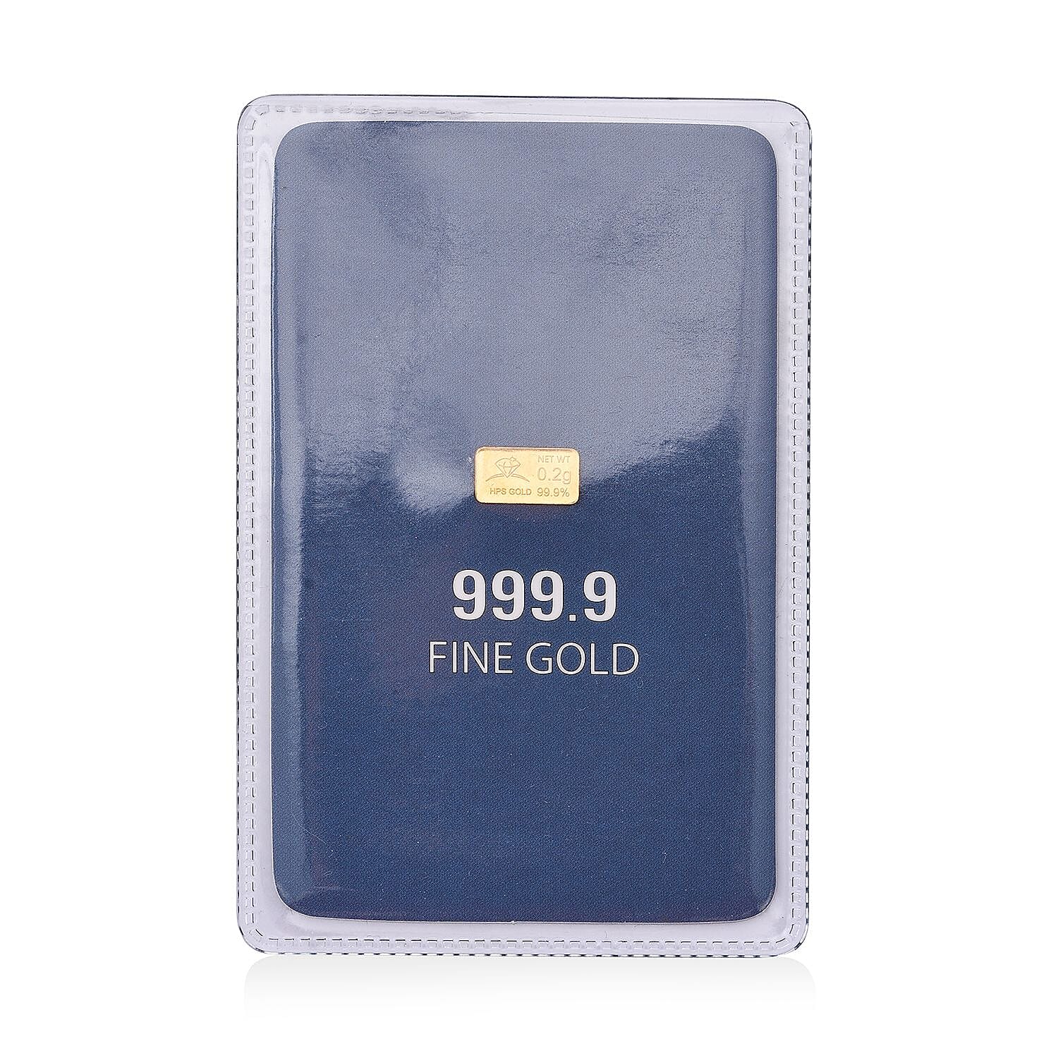 Golden Deal 24K Yellow Gold Bar 200mg