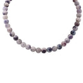 White Purple Quartz 250.00 ctw Beaded Necklace in Sterling Silver 18 Inches - Sticky add to cart bar