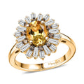 AAA Brazilian Heliodor and Multi Gemstone 2.35 ctw Ring in 18K Vermeil Yellow Gold Over Sterling Silver (Size 10.0) - Sticky add to cart bar