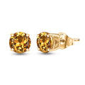 Luxoro Premium Brazilian Heliodor 1.50 ctw Solitaire Stud Earrings in 10K Yellow Gold - Sticky add to cart bar