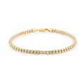 3.5mm Ice Chain Bracelet in 10K Yellow and White Gold (8.50 In) 8.40 Grams - Sticky add to cart bar