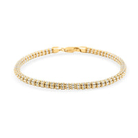 3.5mm Ice Chain Bracelet in 10K Yellow and White Gold (8.50 In) 8.40 Grams