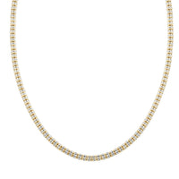 3.5mm Ice Chain Necklace in 10K Yellow and White Gold 22.30 Grams 24 Inches