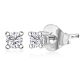 Luxuriant Lab Grown Diamond E-F VS 0.20 ctw Stud Earrings in Platinum Over Sterling Silver - Sticky add to cart bar