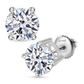 IGI Certified Luxuriant Lab Grown Diamond E-F VS 4.00 ctw Stud Earrings in 950 Platinum - Sticky add to cart bar