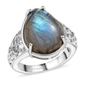 Karis Malagasy Labradorite 8.65 ctw Ring in Platinum Bond (Size 10.0) - Sticky add to cart bar