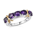 EverTrue African Amethyst 1.65 ctw Ring in 18K YG Plated and Platinum Bond (Size 5.0) - Sticky add to cart bar