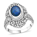 Bali Legacy Boulder Opal Triplet Butterfly and Floral Ring in Sterling Silver (Size 10.0) 1.50 ctw - Sticky add to cart bar