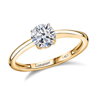 IGI Certified 14K Yellow Gold Luxuriant Lab Grown Diamond (E-F, VS) Ring (Size 10.0) 1.00 ctw