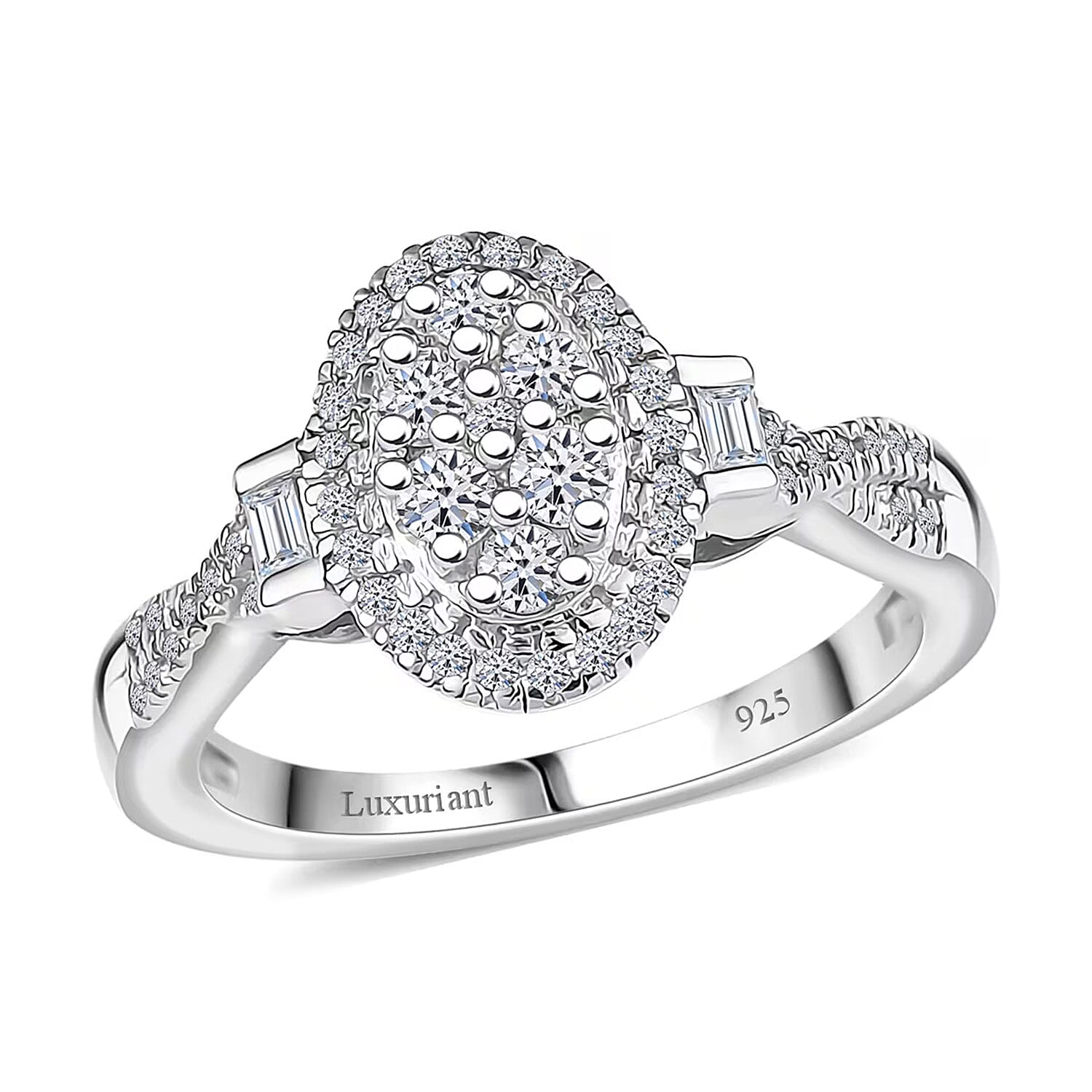 Luxuriant Lab Grown Diamond Signature Halo Ring