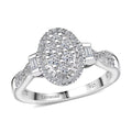 Luxuriant Lab Grown Diamond Signature Halo Ring - Sticky add to cart bar