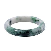 Natural Bi-Color Jade 270.00 ctw Bangle Bracelet (6.75 In)