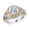 Moissanite & Yellow Sapphire