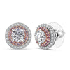 Moissanite & Pink Sapphire