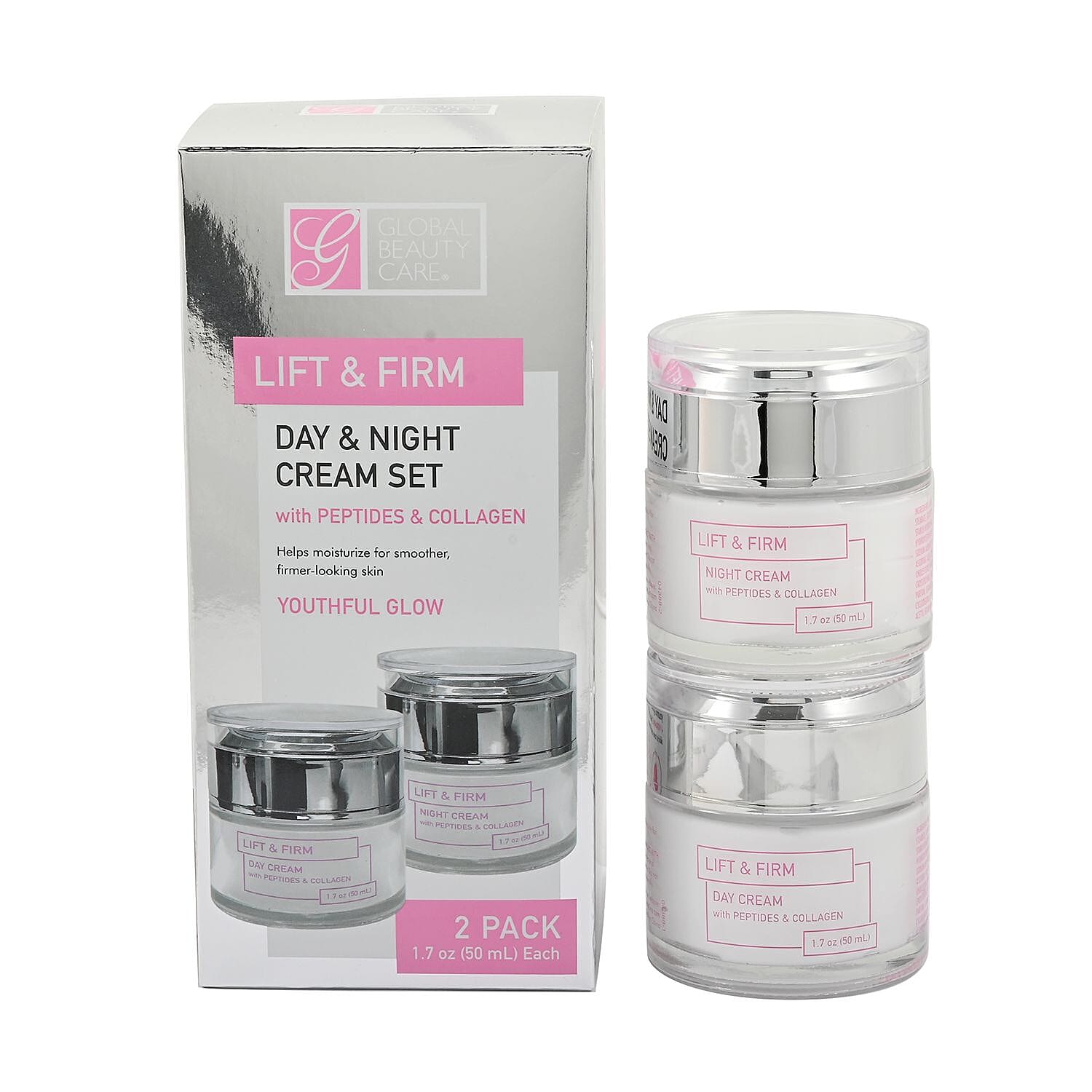 Global Beauty Care Day & Night Lift & Firm Cream Sets 2ct