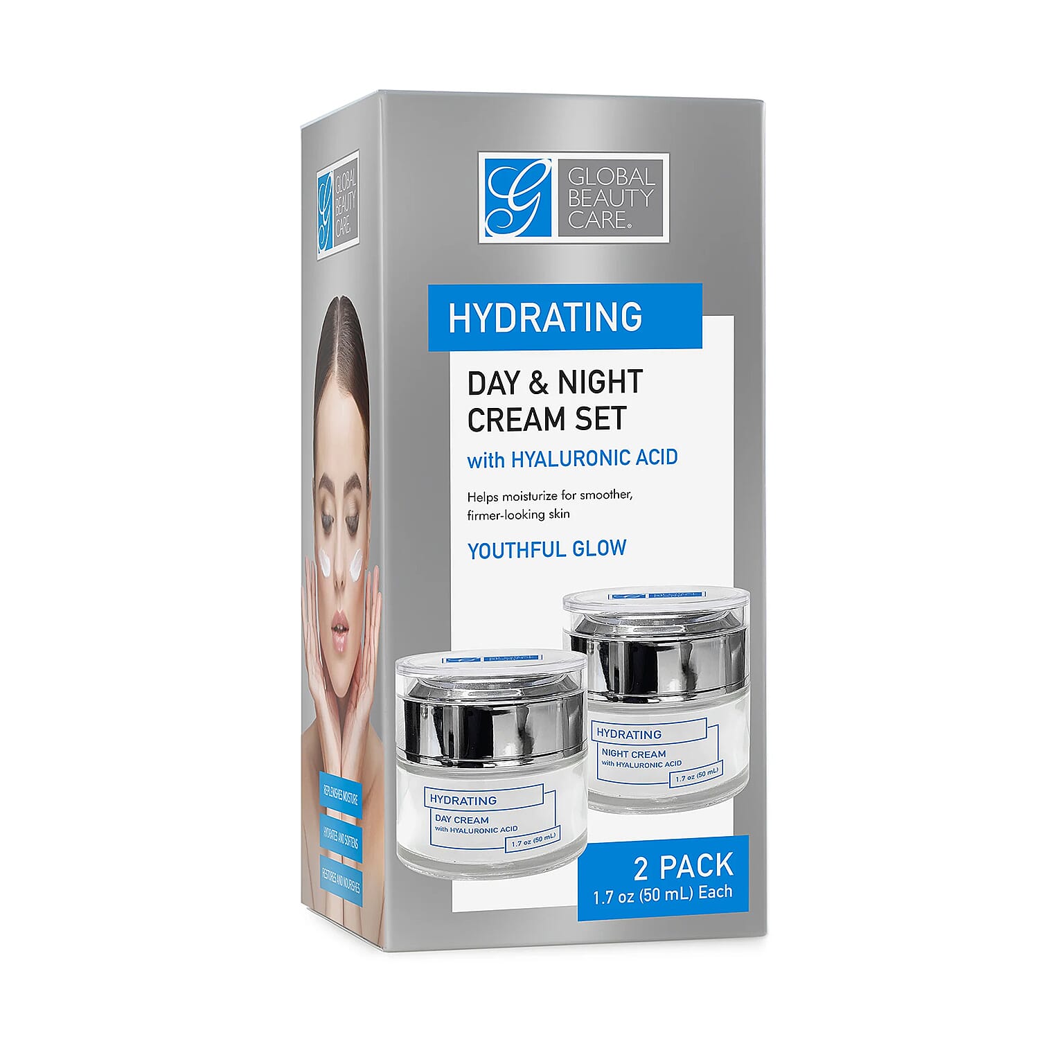 Global Beauty Care Day & Night Hydrating Cream Sets 2ct
