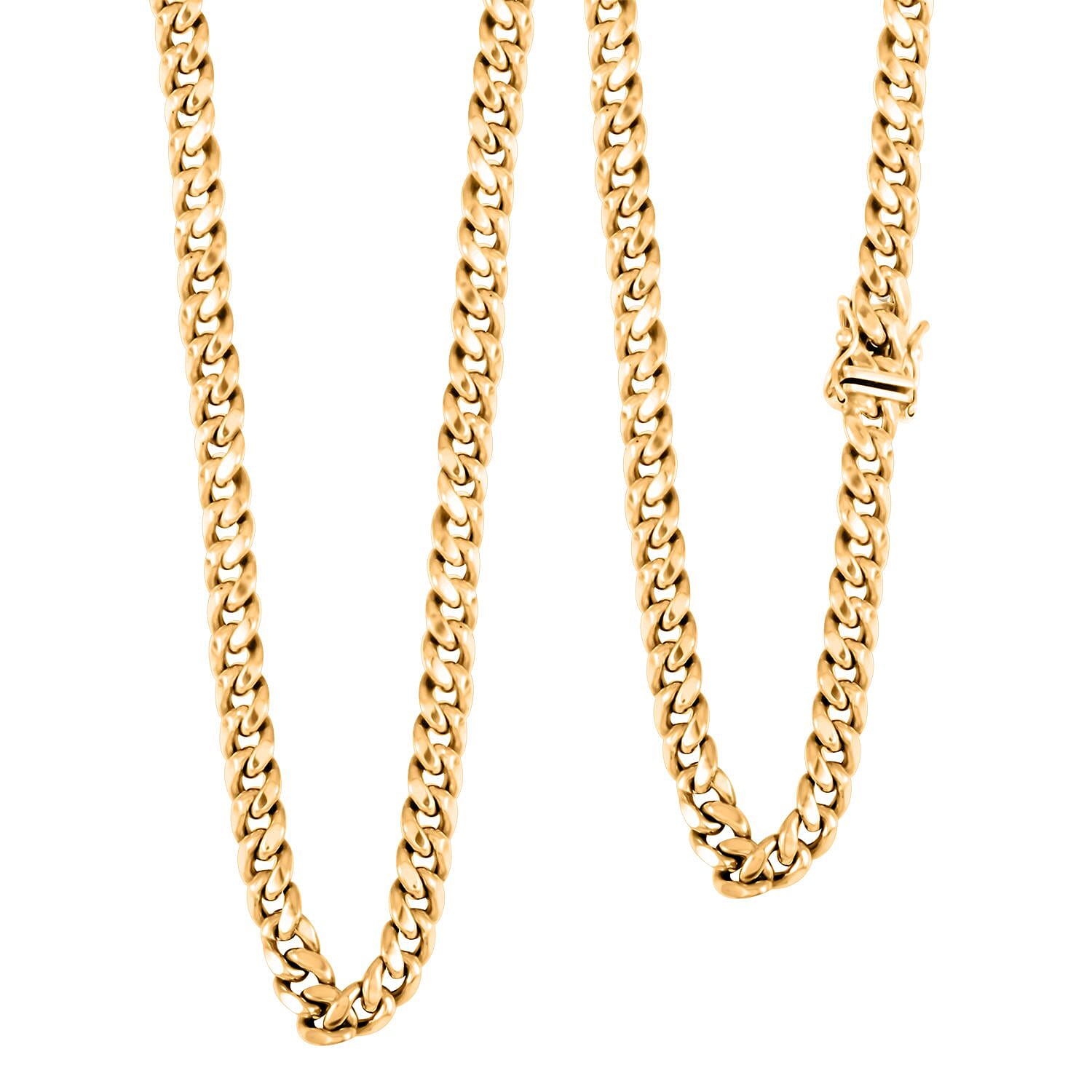 14K Yellow Gold Miami Cuban Necklace 24 Inches 29.09 Grams