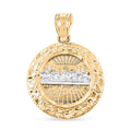 Last Supper Pendant without Chain in 10K Yellow and White Gold 2.3 Grams - Sticky add to cart bar