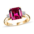 Luxuriant AAA Lab Grown Bixbite and Lab Grown Diamond E-F VS 3.25 ctw Ring in 10K Yellow Gold - Sticky add to cart bar